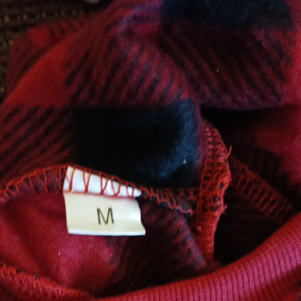 Plaid Dog Sweater - Red and Black